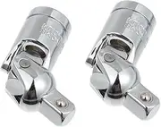 2 Pcs Sleeve Socket Auto Repair Tools Silver -v Chrome Vanadium Steel ULTECHNOVO