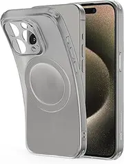 ESR for iPhone 15 Pro Case, Compatible with MagSafe, Military-Grade Protection, Resists Yellowing and Scratches, Magnetic Phone Case for iPhone 15 Pro, Zero Series, Frosted Grey
