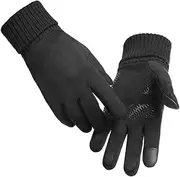 [Generic] Cycling Gloves Male Warm Plus Velvet Mountaineering Running Skiing Fitness Thick Touch Screen Sports Gloves