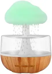 Desktop Raining Cloud Humidifier Aromatherapy Lamp USB Rain Sound Night Light Essential Oil Diffuser Bedside Sleeping Relaxing Mood Water Drop Sound