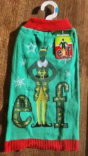 Official ELF Buddy the Elf Christmas Holiday Dog Sweater - New with Tags SMALL