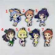 Anime Is the Order a Rabbit rubber Keychain Key Ring Race Straps cosplay