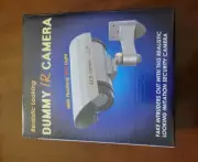 CCTV Dummy Camera Home Outdoor Fake Security Camera w/ Flashing IR Red LED Light