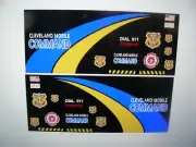Cleveland Ohio Police Fire Mobile Command Van Decals 1:64