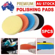 5x 180mm Sponge Polishing Pads 7 inch Waxing Buffing Buffer Set for Car Polisher