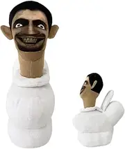 Skibidi Plush Toilet Plush,Upgrade Titan Man,10" Skibidi Toilet Pillow Plushies Toys Horror Stuffed Figure Doll Soft Plush for Kids Game Fans and Collectors （Toiletman）