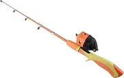 Kids Telescopic Fishing Rod and Reel Combo Kit Portable Set for Boys Girls Adventure Fishing Rod Reel Lures Pliers Storage Travel Bag (Orange)