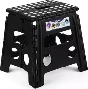 Folding Step Stool, 13 Inch Non-Slip Foldable Stools for Kids & Adults up to 300