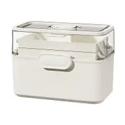 Household Transparent First Aid Kit Multi Layer Medical Storage Box Organizer