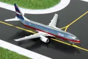 GJUSA458C GeminiJets 737-400 1/400 Model N785AU US Air Chrome Finish