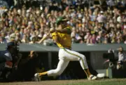 World Series, Oakland Athletics Reggie Jackson in action, at - 1973 Old Photo 1