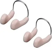 2pcs Waterproof Nose Clip for Swim Competition Comfortable Nose Peg for Swimming Anti- Swimming Nose Clip Padded Design Suitable for Adults