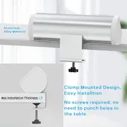 Aluminum Desk Power Strip with USB-C and 3 Outlets