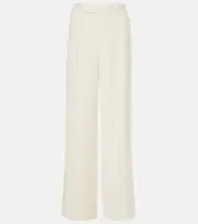 [Proenza Schouler] Proenza Schouler Weyes double crêpe wide-leg pants AU 14 white