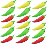 KAILIKETIY 24Pcs Mini Chili Pepper Erasers for Cute Food Erasers Adorable Cartoon Design Versatile Use for Pencils and Arts Crafts Fun Decorative Items for