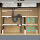 Storage Rack Sink Shelf Heavy Duty Metal Organizer with Expandable for Bathroom