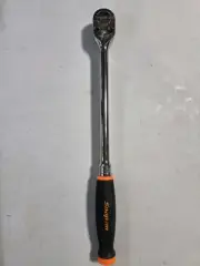Snap on Tools NEW SHL80A 1/2"dr ORANGE Soft Grip Fixed Head Long Handle Ratchet