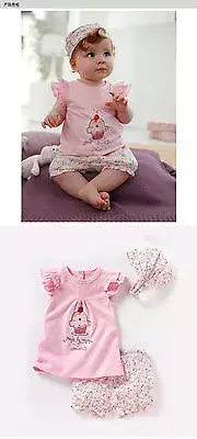 New Girls/Toddler 3 Piece Summer Set Size: 1, 2, 3