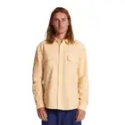 The Critical Slide Society Lazy Boy Cord Long Sleeve Shirt Mens in Sand - Size