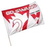 Sydney Swans AFL GAME DAY Pole Flag Banner Christmas in July Sale