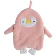 3Pcs Cartoon Hanging Hand Towel Soft Coral Kitchen Towel Cute Penguin Kids Bathing Towel Quick Dry Towels