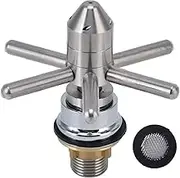 Glass Rinser for Kitchen Sink Glass Rinser Glass Washer Faucet Stainless Steel Kitchen Glass Cup Washer for Bar Restaurant Coffee Shop Barware Wine Cocktail Beer 3.9x4.1in