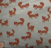 A Walk in the Woods woodland foxes Moda fabric