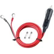 12V 24V Heavy Duty 16 AWG 15A 20A Male Plug Cigarette Lighter Adapter 3.3-Feet