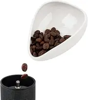watchget Coffee Dosing Tray, Ceramic, White, 4.13"L x 2.8"W x 1.4"H, 25g, 1 Count