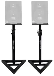 (2) Rockville Adjustable Studio Monitor Speaker Stands For Rockville APM5B