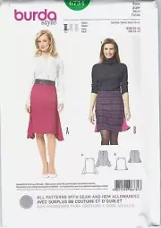 Burda Sewing Pattern 6734 Skirt Misses Size 10-20