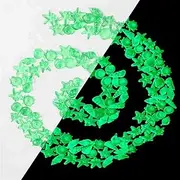 300pc Glow in The Dark Pebbles Luminous Stones Glow in The Dark Rocks Outdoor Decorations Stones for Walkways Outdoor Decor Aquarium Fish Tank Garden Decorative Stones (Color : Green)