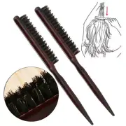 Three Rows Hair Comb Hairdressing Comb Hairstyle Tool Fluffy Wooden Handle T