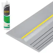 Papillon 10Ft with Adhesive Universal Garage Door Bottom Threshold Seal Strip...
