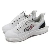 在飛比找PChome24h購物優惠-Fila 慢跑鞋 J923W 男鞋 白 黑 路跑 運動鞋 基