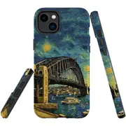 For iPhone 14 Plus Tough Protective Cover, Painting Of The Harbour Bridge