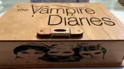 Hand Made Custom Vampire Diaries Themed Wooden Keepsake Laser Etched Box