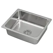 HILLESJÖN inset sink, 1 bowl, stainless steel, 56x46 cm