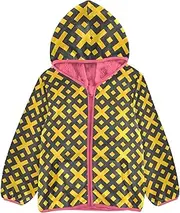 [GuoChe] Sherpa Jacket Happy Halloween Gold Black Toddler Boy Fall Jacket Peach Baby Girl Clothes Tops 3-10T