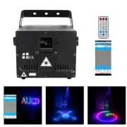 APP Program 1W RGB Animation Laser Projector DMX ILDA DJ Party Show Stage Lights