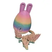 C Easter Bunny Ear Eggs with Dragon, 3D Printed Dragon Egg,Crystal Dragon 5400
