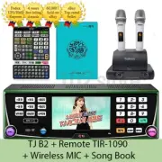 TJ Media B2 Karaoke Machine 1TB + Wireless Mic + Remote + Song Book