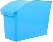 Veemoon Recycling Bins Book File Holder File Folder Holder Book Organizer Rack Desktop Magazine Holder Document File Bin Book Storage Holder Magazine File Holder Blue Plastic