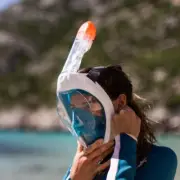 Full Face Snorkel Mask Subea brand NEW with tags. S-M Pink & M-L Blue FREE POST
