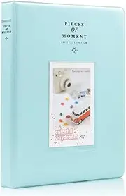 AIMALL 128-Pocket Photo Album Case for Fujifilm Instax Mini Camera Film – PU Leather Cover, Durable PVC Inner, 6.1x8in Storage for Polaroid Photos, Compact and Stylish