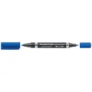 Staedtler Lumocolour Duo Permanent Pen Blue