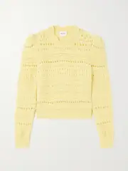 [Marant Étoile] Marant Étoile - Adler Alpaca-blend Sweater - Yellow - FR 42 FR 42 Yellow
