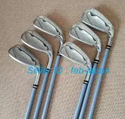 LADIES YAMAHA INPRES DRIVE STAR IRON SET #7-PW +AW + SW L FLEX GRAPHITE 6 CLUBS