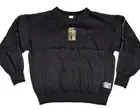 Uniq Shirt Womens size S/M Black Sheer Long Sleeve Sweater Blouse Edgy Vibe
