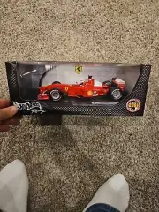HOTWHEELS RACING 50169 'FERRARI F2001 F1 CAR, MICHAEL SCHUMACHER' 1:18 MIB/BOXED